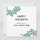 ホリーリースロゴビジネス シーズンカード (裏面)