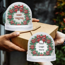 ホリーリース赤いリボン顧客感謝ギフト