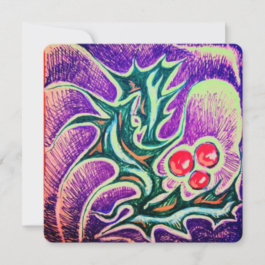 ホリーリーフとベリカラフルー シーズンカード (正面)