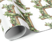 ホリーレターHクリスマス ラッピングペーパー (ロールコーナー)