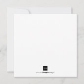 ホリーレッドクリスマスの写真グリーティングカード シーズンカード (裏面)