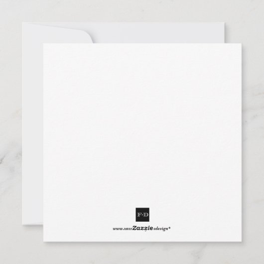 ホリーレッドクリスマスの写真グリーティングカード シーズンカード (裏面)