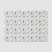 ホリーレッドベリークリスマスパターン 薄葉紙 (正面)