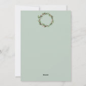 ホリーレッドベリークリスマスリース シーズンカード (裏面)