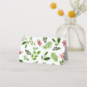 ホリーレッドベリークリスマス結婚座席表 プレイスカード (裏面)