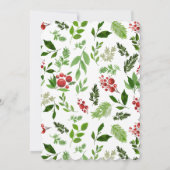 ホリーレッドベリークリスマモダンス|ブライダルシャワー 招待状 (裏面)