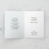 ホリーロングフェロー詩 ヴィンテージ ゴールドベル  カード (内部)