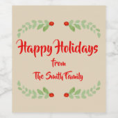 ホリーワインラベル ワインラベル (シングルラベル)