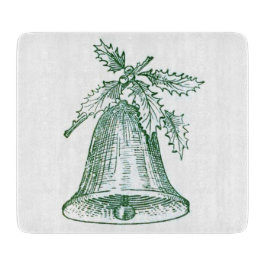 ホリー付きクリスマスベル カッティングボード