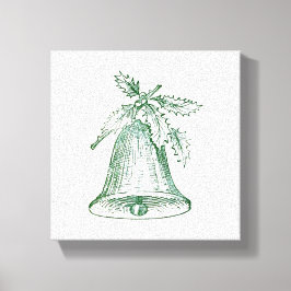 ホリー付きクリスマスベル キャンバスプリント