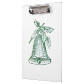 ホリー付きクリスマスベル クリップボード (左)