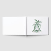 ホリー付きクリスマスベル ゲストブック (全面)