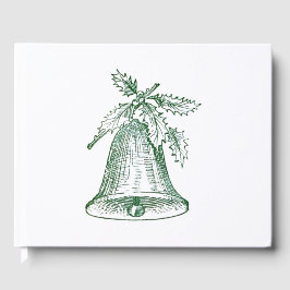 ホリー付きクリスマスベル ゲストブック