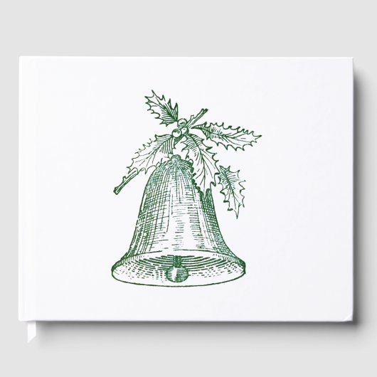 ホリー付きクリスマスベル ゲストブック (正面)