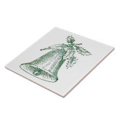 ホリー付きクリスマスベル タイル (側面)