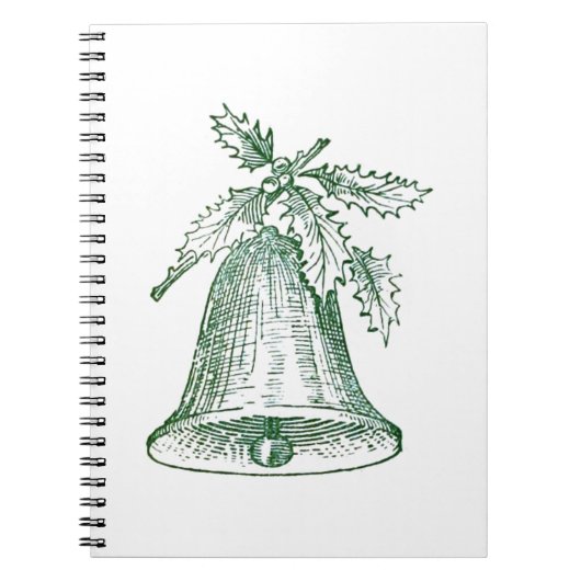 ホリー付きクリスマスベル ノートブック (正面)