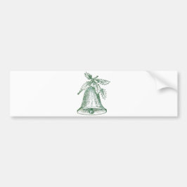 ホリー付きクリスマスベル バンパーステッカー