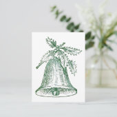 ホリー付きクリスマスベル ポストカード (スタンド正面)