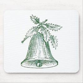 ホリー付きクリスマスベル マウスパッド