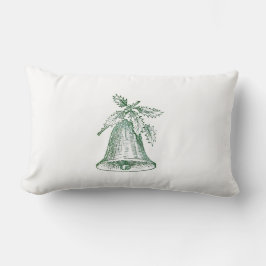 ホリー付きクリスマスベル ランバークッション
