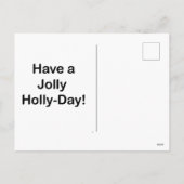ホリー休暇をすてき取る シーズンポストカード (裏面)