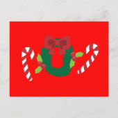 ホリー休暇をすてき取る シーズンポストカード (正面)