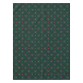 ホリー伝統的なクリスマス深いグリーンテーブルクロス テーブルクロス (正面)