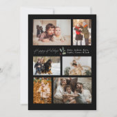 ホリー写真コラージュミニマルハッピーフォトtouch シーズンカード (正面)