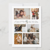 ホリー写真コラージュミニマルハッピーフォトtouch シーズンカード (正面)