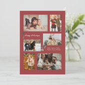 ホリー写真ミニマルコラージュ赤のtouch シーズンカード (スタンド正面)