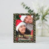 ホリー十字家族クリスマスフォト信仰宗教 シーズンポストカード (スタンド正面)