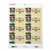 ホリー器具クリスマスフードの休日ベーキングラベル ラベル (フルシート)