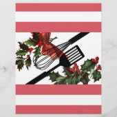 ホリー器具クリスマスホリデーレシピレターヘッド (裏面)