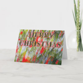 ホリー抽象芸術クリスマスカード シーズンカード