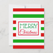 ホリー招待状葉スクリスマスディナー 招待状 (裏面)