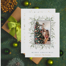 ホリー日 | メリークリスマスフォトホリデーカード シーズンカード
