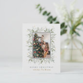 ホリー日 | メリークリスマスフォトホリデーカード シーズンカード (スタンド正面)