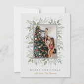 ホリー日 | メリークリスマスフォトホリデーカード シーズンカード (正面)