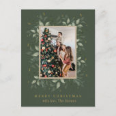 ホリー日 | メリークリスマスフォトホリデーカード ポストカード (正面)