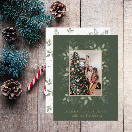 ホリー日 | メリークリスマスフォトホリデーカード ポストカード