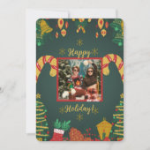 ホリー日 | メリークリスマスフォトホリデーカード 招待状 (正面)