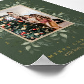 ホリー日 | メリークリスマスフォトホリデー ポスター (角)