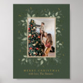 ホリー日 | メリークリスマスフォトホリデー ポスター (正面)