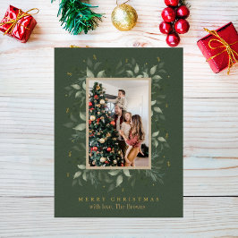 ホリー日 | メリークリスマスフォトホリデー ポストカード
