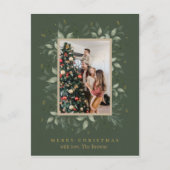 ホリー日 | メリークリスマスフォトホリデー ポストカード (正面)