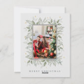 ホリー日 | メリークリスマス2フォトホリデーカード シーズンカード (裏面)