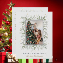 ホリー日 | メリークリスマス2フォトホリデーカード