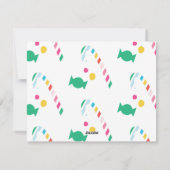 ホリー明すてきるいキャンディーケーンのクリスマスフォト シーズンカード (裏面)