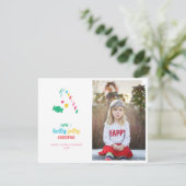 ホリー明すてきるいキャンディーケーンのクリスマスフォト シーズンカード (スタンド正面)