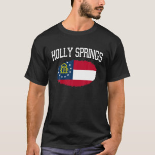 ホリー春GAジョージア州旗ヴィンテージUSAスポーツM Tシャツ